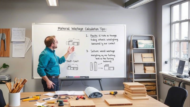 how to calculate material wastage